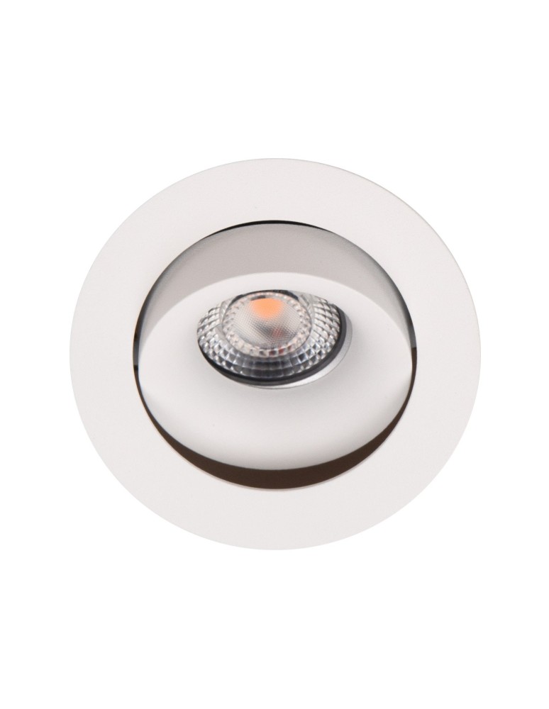 Lampy podtynkowe - oczka - Maxlight Oprawa Wpustowa Bellatrix Tilted Biała - Bez Modułu Świetlnego LED H0112 H0117 - produkt kolory-swiatla.pl 1