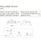 Lampy podtynkowe - oczka - Maxlight Oprawa Wpustowa Bellatrix Tilted Biała - Bez Modułu Świetlnego LED H0112 H0117 - product 4