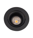 Lampy podtynkowe - oczka - Maxlight Oprawa Wpustowa Bellatrix Tilted Czarna - Bez Modułu Świetlnego LED H0112 H0118 - produkt 2