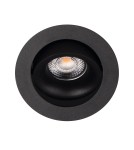 Lampy podtynkowe - oczka - Maxlight Oprawa Wpustowa Bellatrix Tilted Czarna - Bez Modułu Świetlnego LED H0112 H0118 - produkt 3