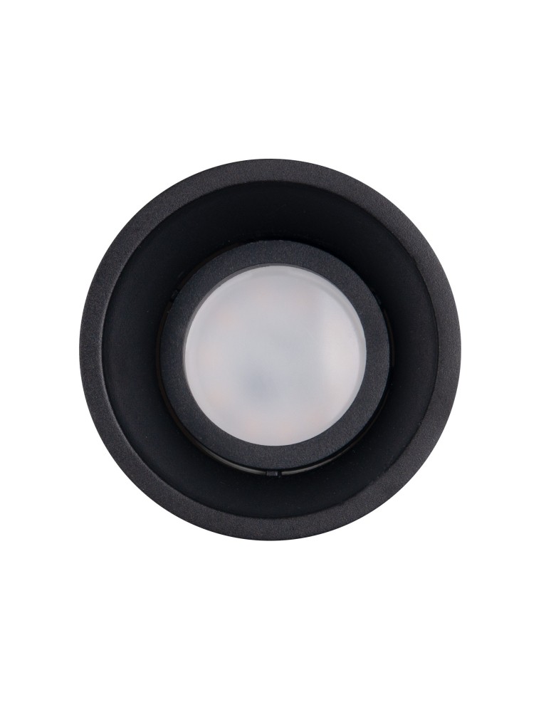 Lampy podtynkowe - oczka - Maxlight Oprawa Wpustowa Deep Czarna GU10 H0111 - produkt kolory-swiatla.pl 2