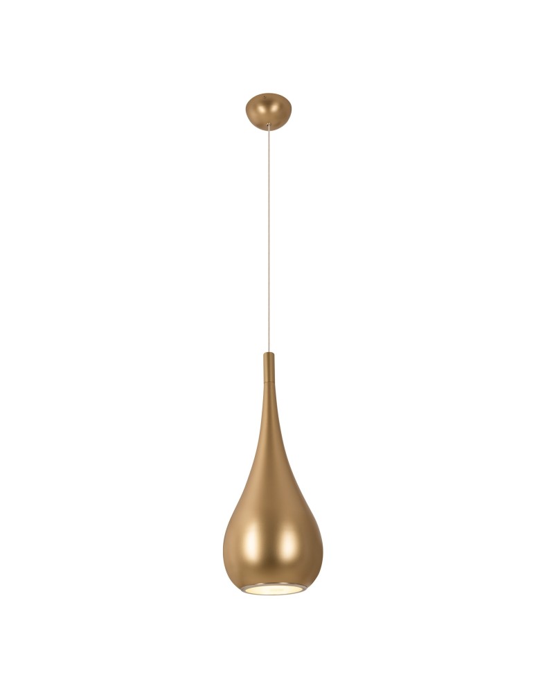Lampy wiszące - Maxlight Drop Wisząca 1xE27 Złoty Matowy P0436 - produkt kolory-swiatla.pl 1