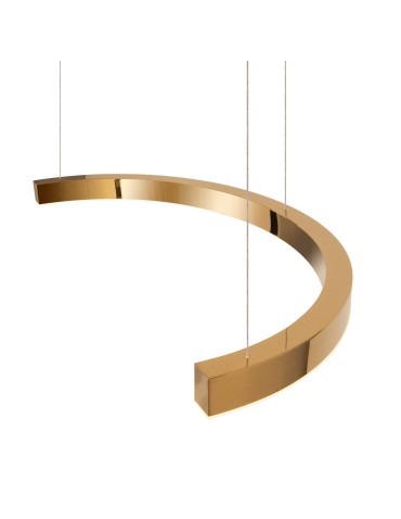 Maxlight Lampa Wisząca Lotus 33W Złota Ściemnialna P0422D