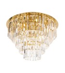 Lampy sufitowe z kryształami - Maxlight Plafon Monaco Złoty Ø 60 cm C0206 - product 1