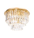 Lampy sufitowe z kryształami - Maxlight Plafon Monaco Złoty Ø 42 cm C0205 - product 1