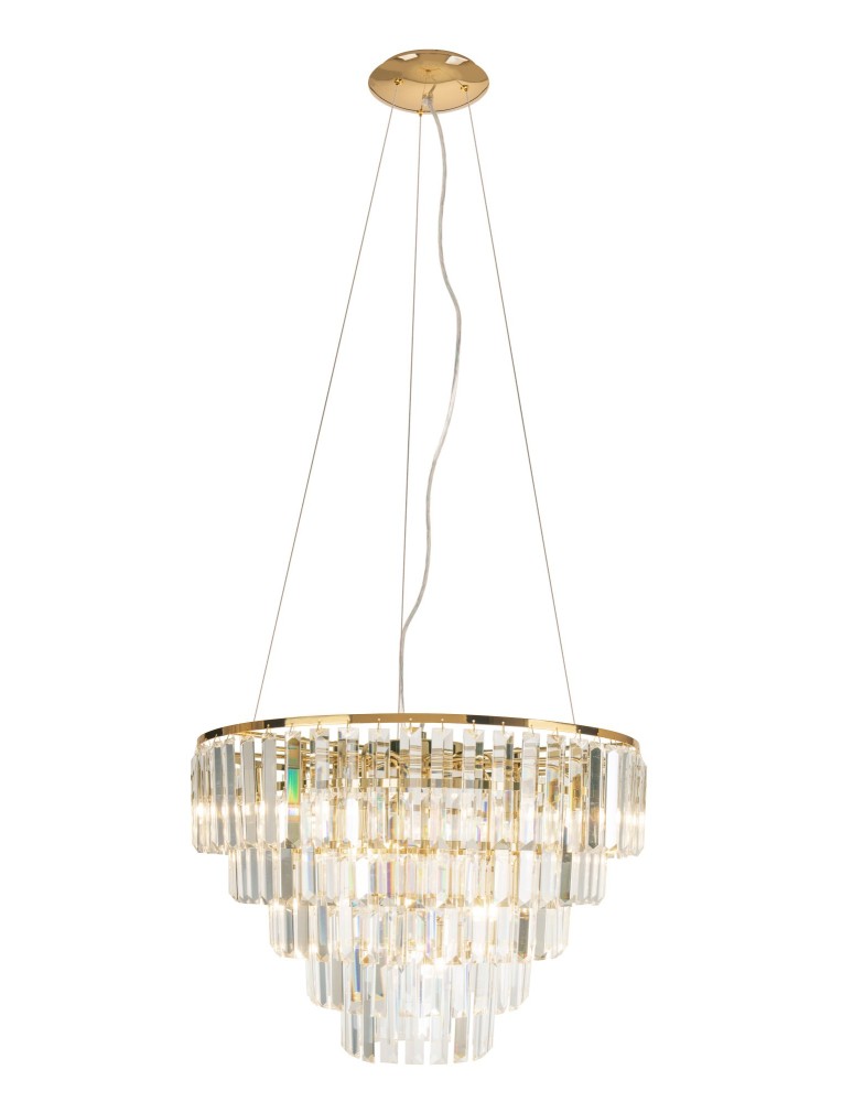 Lampy wiszące - Maxlight Lampa Wisząca Monaco Złota Ø 60 cm P0424 - produkt kolory-swiatla.pl 1