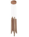 Maxlight Lampa Wisząca Organic 10X1 Miedź Mała Ściemnialna P0205D