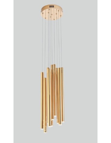 Maxlight Lampa Wisząca Organic 10X Złota Mała Ściemnialna P0265D - produkt 2