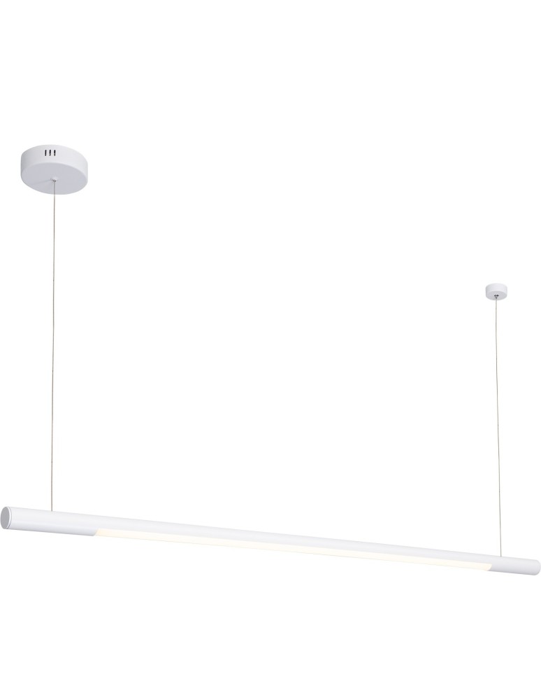 Lampy wiszące LED - Maxlight Lampa Wisząca Organic Horizon 100cm Biała Ściemnialna P0357D - produkt kolory-swiatla.pl 1