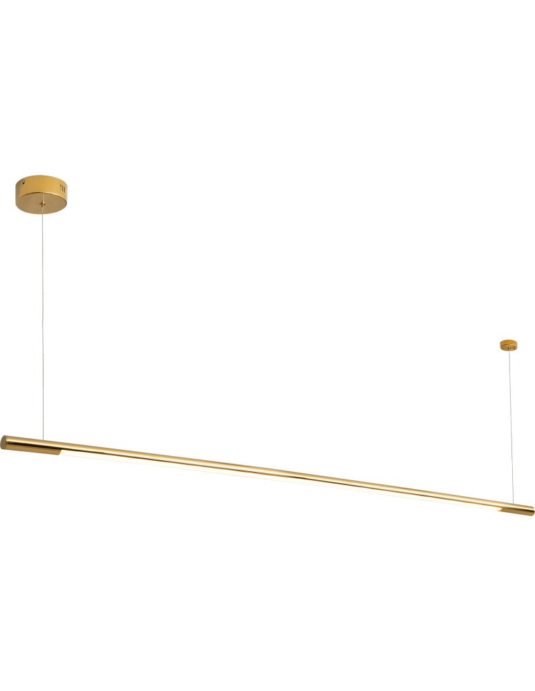 Maxlight Lampa Wisząca Organic Horizon 150cm Złota Ściemnialna P0360D