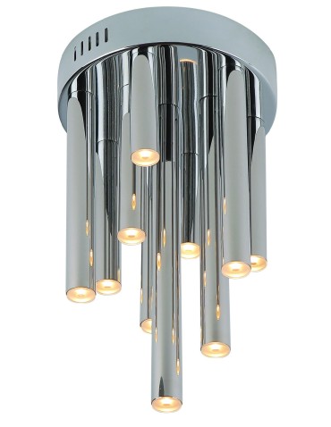Maxlight Plafon Organic Chrom Mały Ściemnialny C0117D