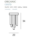 Lampy sufitowe nowoczesne - Maxlight Plafon Organic Chrom Mały Ściemnialny C0117D - produkt 2