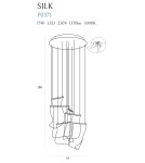 Lampy wiszące LED - Maxlight Lampa Wisząca Silk Ściemnialna P0371D - produkt 4