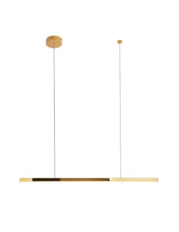 Maxlight Lampa Wisząca Trio 1 Złota Ściemnialna P0425D