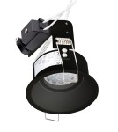 Lampy podtynkowe - oczka - Maxlight Oprawa Wpustowa Deep Czarna GU10 H0111 - produkt 3