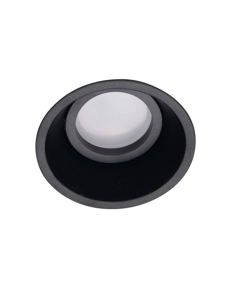 Lampy podtynkowe - oczka - Maxlight Oprawa Wpustowa Deep Czarna GU10 H0111 - produkt kolory-swiatla.pl 1