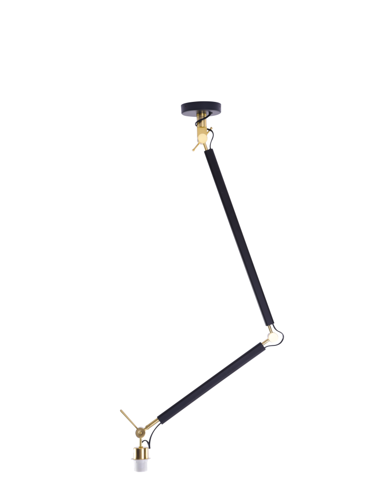 Azzardo ZYTA S PENDANT LAMPBODY BK/GO 1xE27 Sufitowa Ramię Ruchome Bez Abażuru Czarny Złoty AZ4189 Azzardo ZYTA S PENDANT LAMPBODY BK/GO 1xE27 Sufitowa Ramię Ruchome Bez Abażuru Czarny Złoty AZ4189
