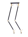 Azzardo ZYTA 2 S PENDANT LAMPBODY BK/GO 2xE27 Sufitowa Ramiona Ruchome Bez Abażurów Czarny Złoty AZ4191