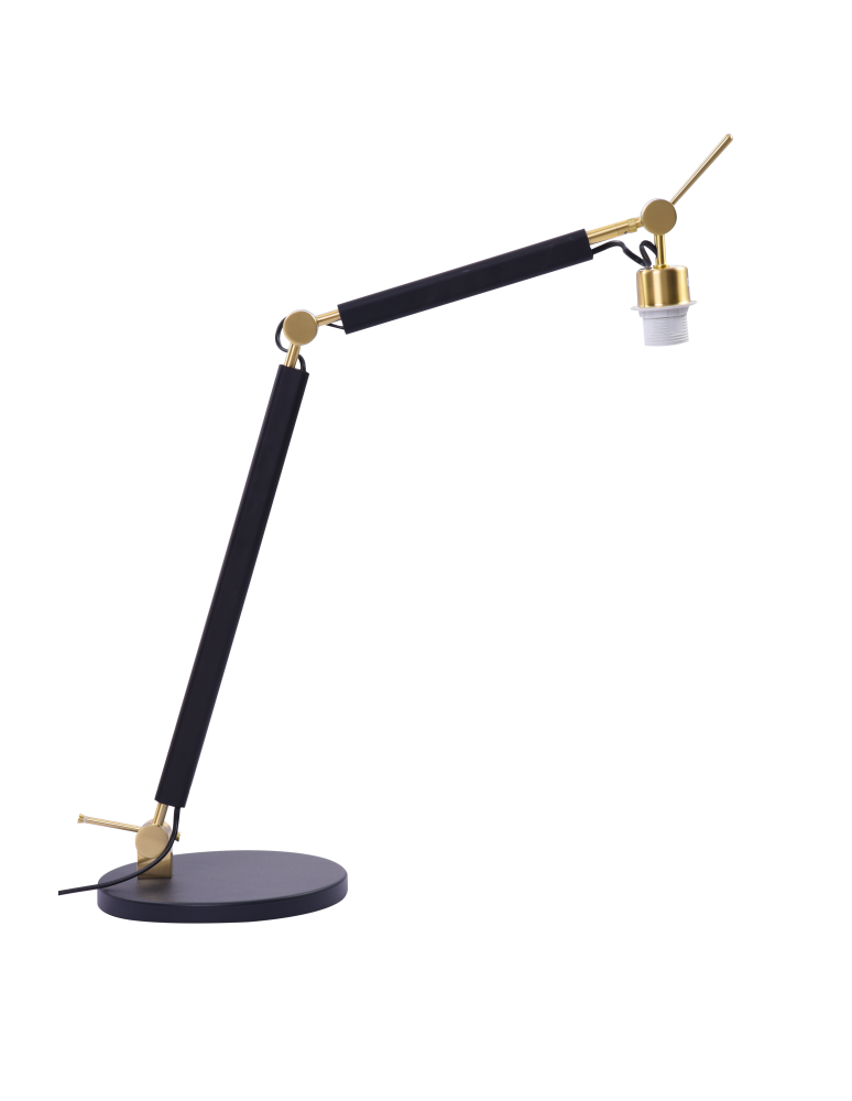 Azzardo ZYTA S TABLE LAMPBODY BK/GO 1xE27 Stołowa Bez Abażuru Czarny Złoty AZ4188 Azzardo ZYTA S TABLE LAMPBODY BK/GO 1xE27 Stołowa Bez Abażuru Czarny Złoty AZ4188