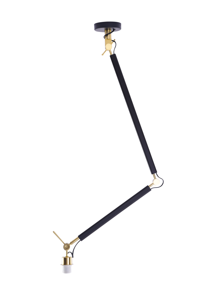 Azzardo ZYTA M PENDANT LAMPBODY BK/GO 1xE27 Sufitowa Ramię Ruchome Bez Abażuru Czarny Złoty AZ4192 Azzardo ZYTA M PENDANT LAMPBODY BK/GO 1xE27 Sufitowa Ramię Ruchome Bez Abażuru Czarny Złoty AZ4192