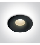 Lampy podtynkowe hermetyczne - One Light Wpust sufitowy czarny LED Kamari IP44 - product 1