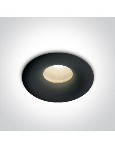 One Light Wpust sufitowy czarny LED Kamari IP44