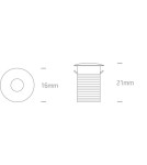 Lampy podtynkowe hermetyczne - One Light Wpust sufitowy czarny LED Kamari IP44 - product 2