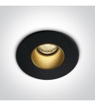 Lampy zewnętrzne podtynkowe - One Light wpust Drios czarny złoty ciepłe światło 10102H/B/W IP65 - product 1