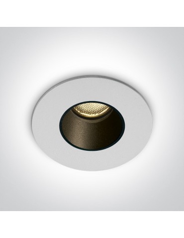 One Light wpust Drios biały ciepłe światło 10102H/W/W IP65