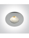 One Light Wpust aluminiowy LED stały Kato 10103B/AL/W