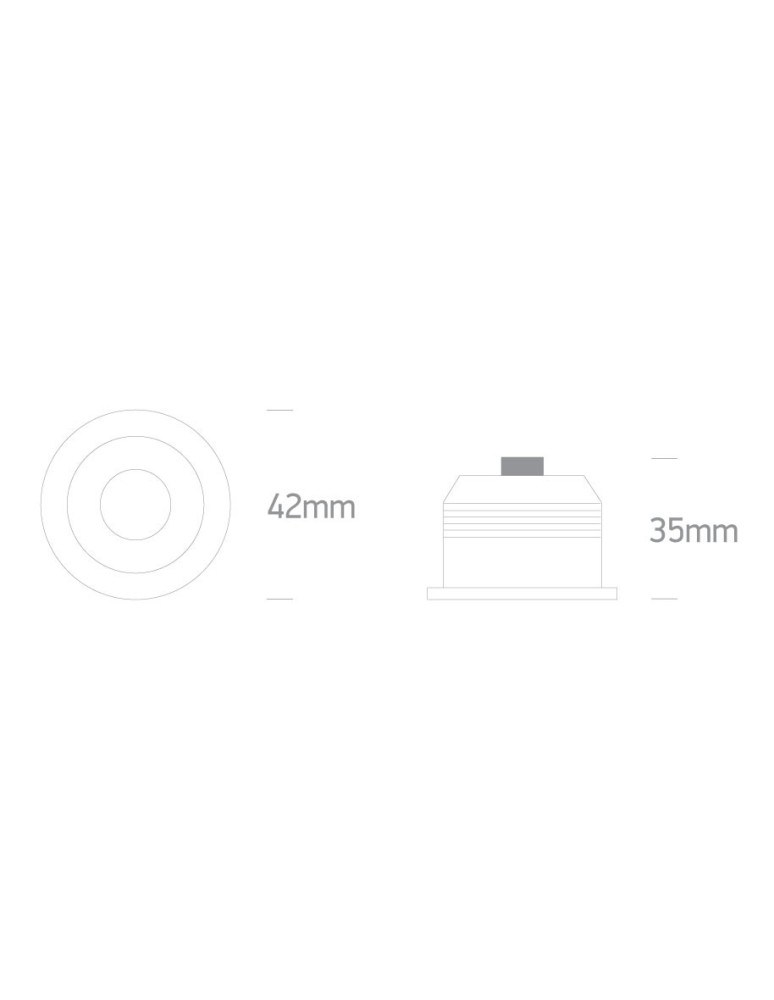 Lampy podtynkowe - oczka - One Light Wpust aluminiowy LED stały Kato 10103B/AL/W - produkt kolory-swiatla.pl 2