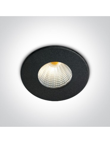 One Light Wpust aluminiowy czarny stały Kato LED 10103B/B/W