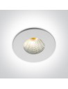 One Light Wpust aluminiowy biały stały Kato LED 10103B/B/W