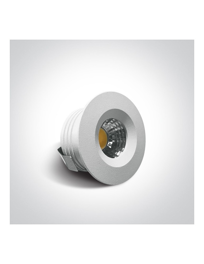 Lampy podtynkowe - oczka - One Light Wpust aluminiowy biały stały Kato LED 10103B/B/W - product kolory-swiatla.pl 2