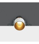 Lampy podtynkowe bezramkowe - trimless - One Light Wpust LED biały Lakatamia mosiężny środek 10103BTR/BS/W - produkt 1