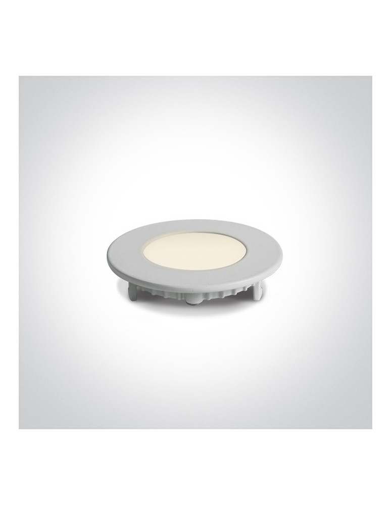 Lampy podtynkowe - oczka - One Light Wpust LED biały wąski Lefkara 10103FA/W/C - produkt kolory-swiatla.pl 1