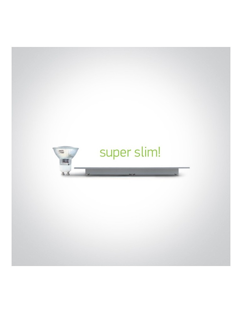 Lampy podtynkowe - oczka - One Light Wpust LED biały wąski Lefkara 10103FA/W/C - product kolory-swiatla.pl 2