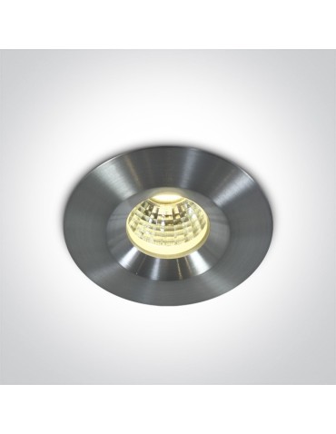 One Light Wpust do łazienki LED aluminium Polis 10103P/AL/D IP65