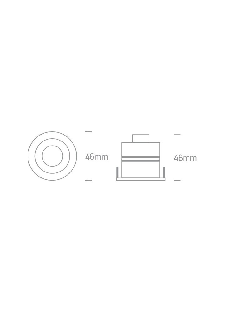 Lampy podtynkowe hermetyczne - One Light Wpust do łazienki LED aluminium Polis 10103P/AL/D IP65 - product kolory-swiatla.pl 3