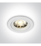 Lampy podtynkowe - oczka - One Light Wpust sufitowy biały Pirgos 10105/W - product 1