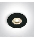 Lampy podtynkowe - oczka - One Light Oprawa sufitowa czarna oczko Perisa 10105A1/B - produkt 1