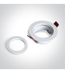 Lampy podtynkowe - oczka - One Light Oprawa sufitowa biała oczko Perisa 10105A1/W - product 2