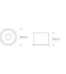 Lampy podtynkowe - oczka - One Light Wpust oprawka biała Algewa 10105AD/W - product 3