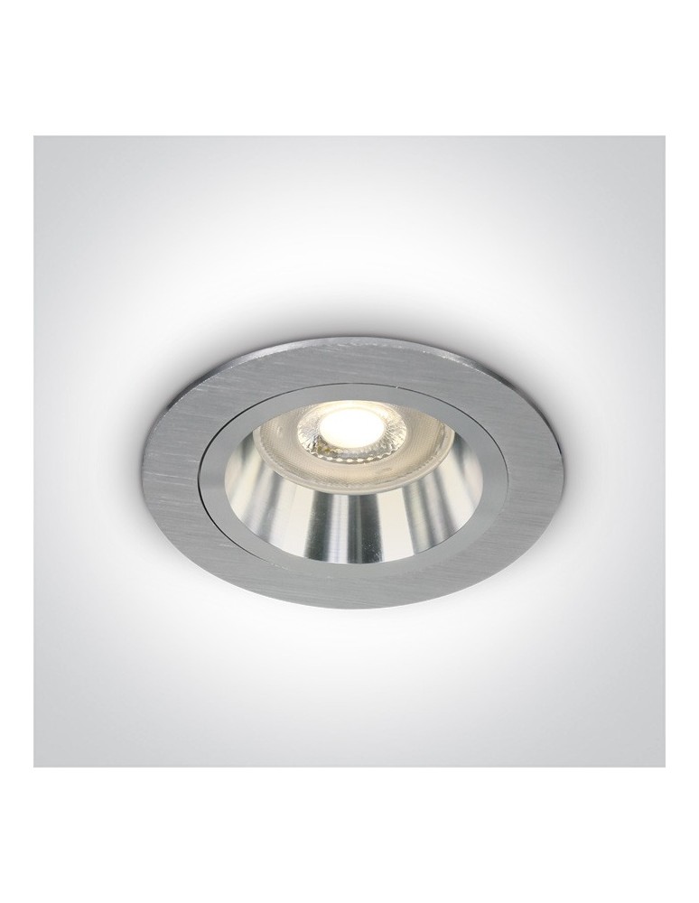 Lampy podtynkowe - oczka - One Light Wpust oprawka sufitowa aluminiowa Jalia 10105ALG/AL - produkt kolory-swiatla.pl 1