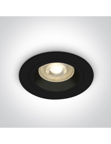 One Light Wpust oprawka sufitowa czarna Jalia 10105ALG/B