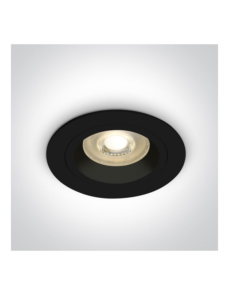 Lampy podtynkowe - oczka - One Light Wpust oprawka sufitowa czarna Jalia 10105ALG/B - produkt kolory-swiatla.pl 1