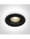 One Light Wpust oprawka sufitowa czarna Jalia 10105ALG/B