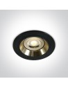 One Light Wpust oprawka sufitowa czarne złoto Jalia 10105ALG/B/GL
