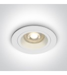 Lampy podtynkowe - oczka - One Light Wpust oprawka sufitowa biała Jalia 10105ALG/W - product 1