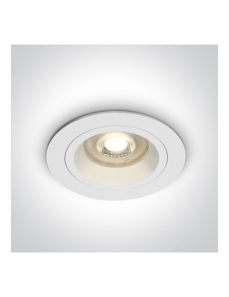 Lampy podtynkowe - oczka - One Light Wpust oprawka sufitowa biała Jalia 10105ALG/W - produkt kolory-swiatla.pl 1